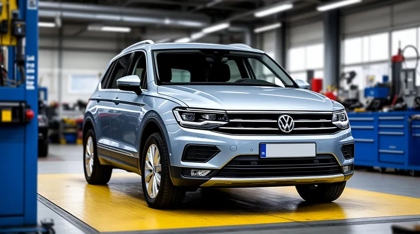 Комплексный ремонт VW Tiguan в Санкт-Петербурге: ходовая, кондиционер, оптика 